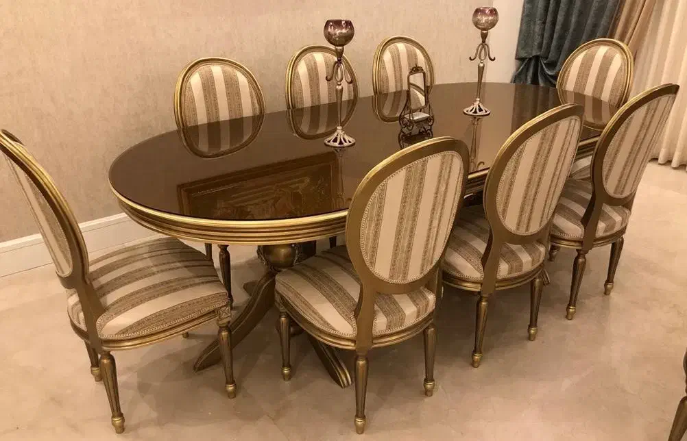 میز ناهارخوری ۸ نفره چوبی|میز و صندلی غذاخوری|تهران, قیطریه|دیوار