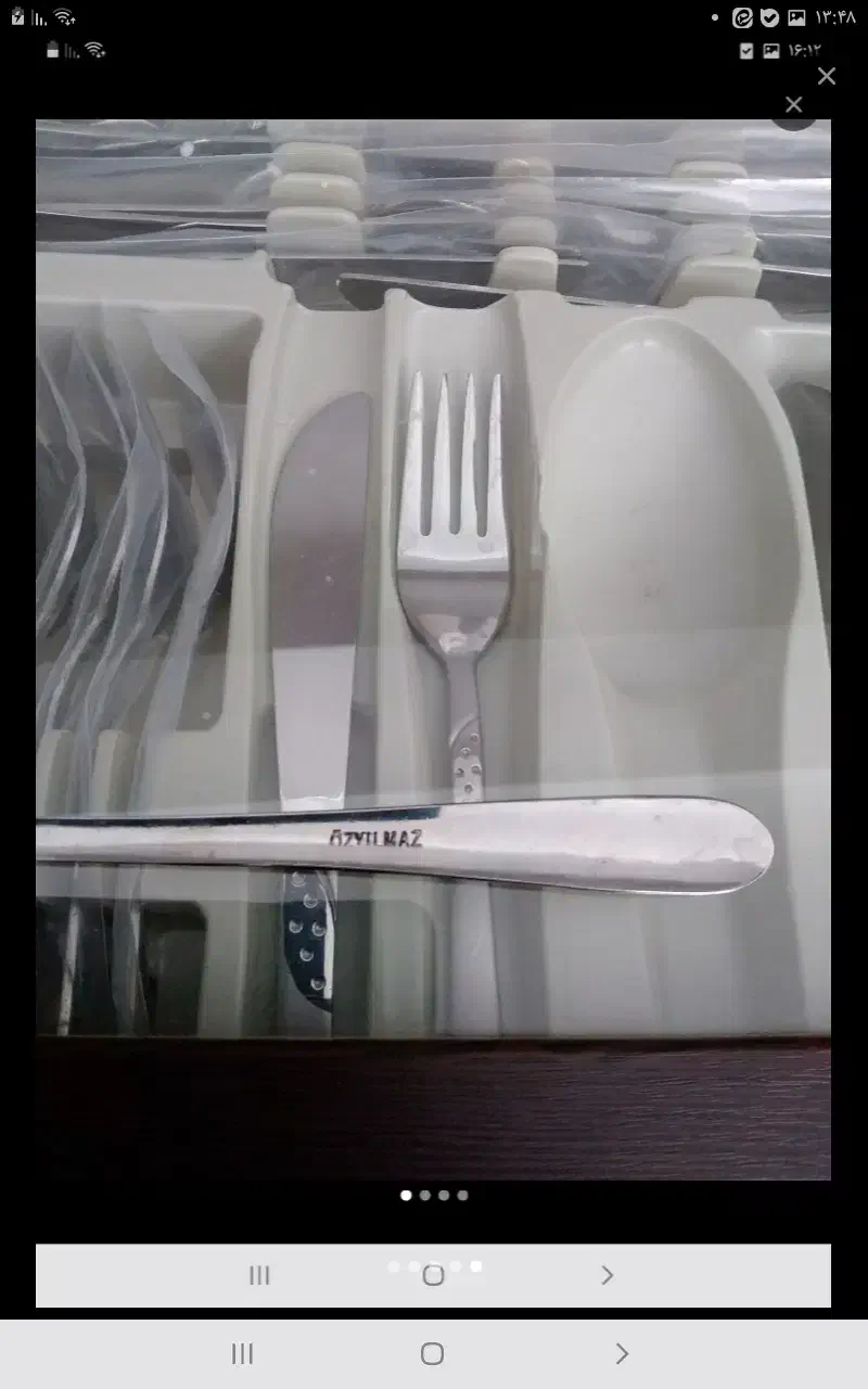 قاشق وچنگال ۱۲ نفره ترکیه|ظروف سرو و پذیرایی|تبریز, |دیوار