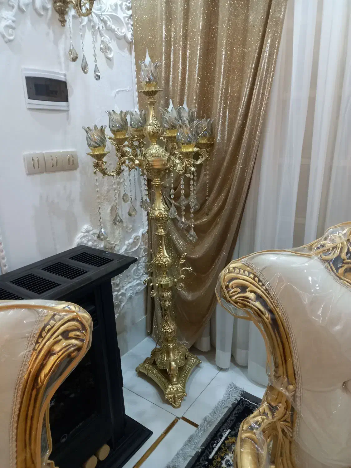 آباژور کنارسالنی نوی نو10شعله جنس درجه یک|چراغ خواب و آباژور|مشهد, امیر آباد|دیوار