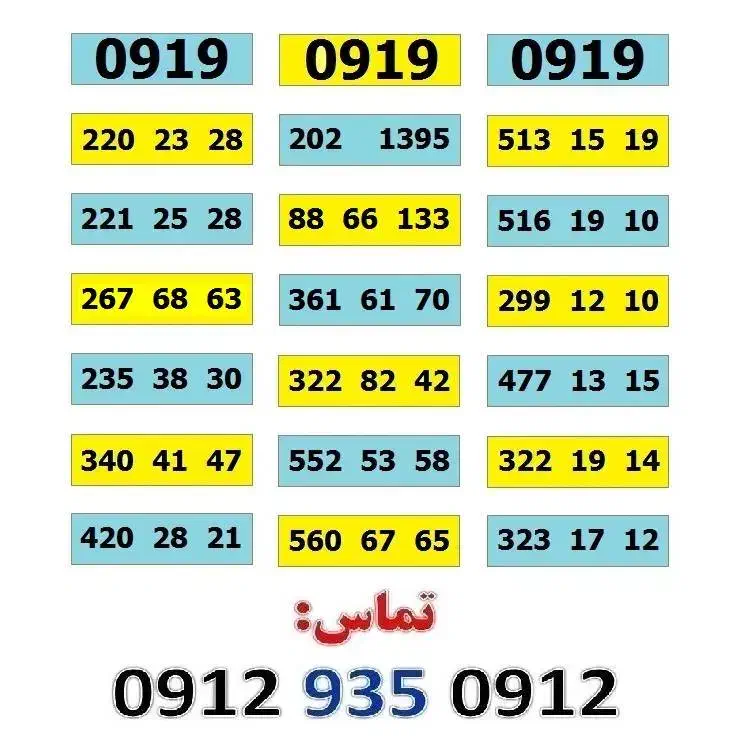 0919.202.1395|سیمکارت|تهران, صادقیه|دیوار