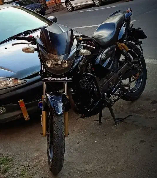 آپاچی نیو فیس مشکی|موتورسیکلت|گرگان, |دیوار