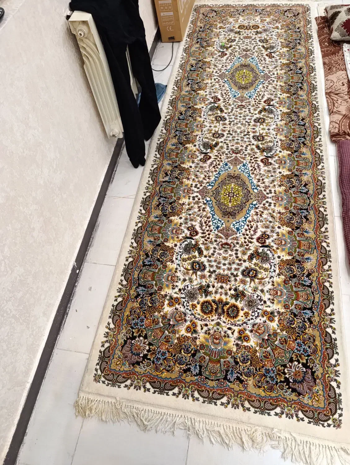 قالی راهرویی|فرش|چهارباغ, |دیوار