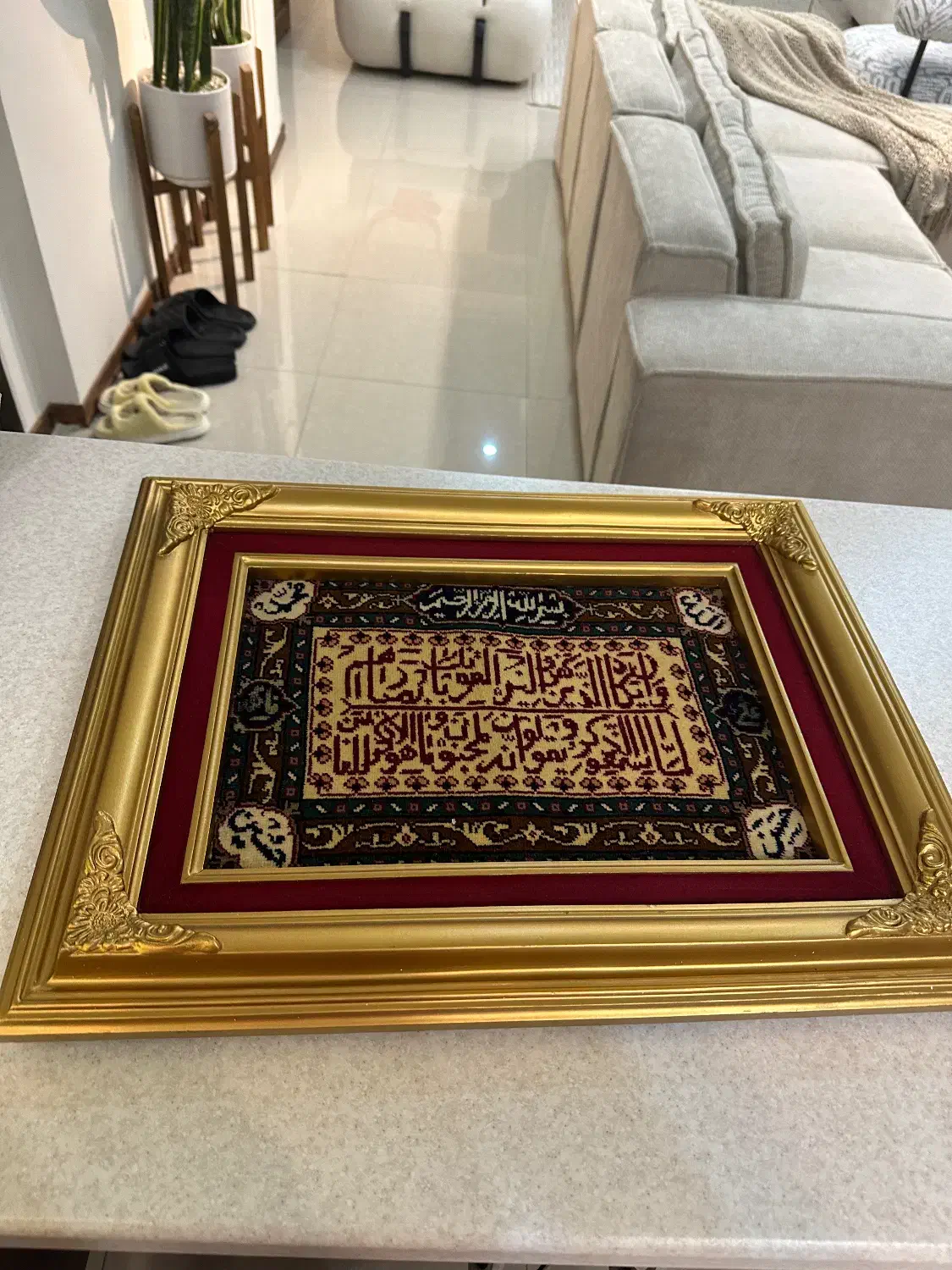 تابلو فرش دستبافت و ان یکاد|تابلو فرش|تهران, نیلوفر|دیوار