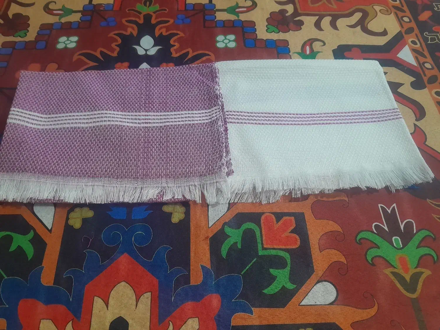 حوله دست وصورت دست باف|لوازم حمام|بیرجند, |دیوار