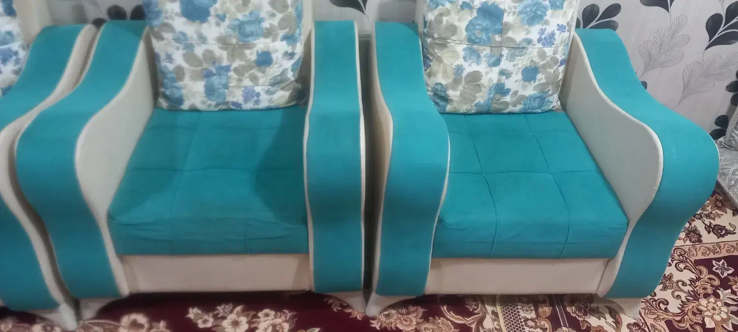 مبل راحتی هفت نفره|مبلمان خانگی و میز عسلی|قائم‌شهر, |دیوار