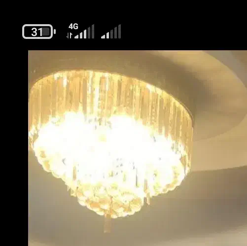 لوستر بزرگ کریستالی دو طبقه|لوستر و چراغ آویز|بندر گناوه, |دیوار