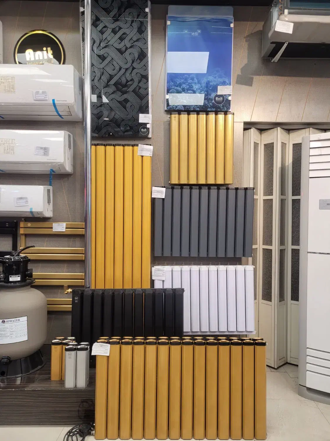 رادیاتور های دکوراتیو رنگی و شیشه ای آنیت|آبگرمکن، پکیج، شوفاژ|مشهد, آبکوه|دیوار