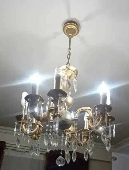 لوستری برنزی|لوستر و چراغ آویز|تبریز, |دیوار
