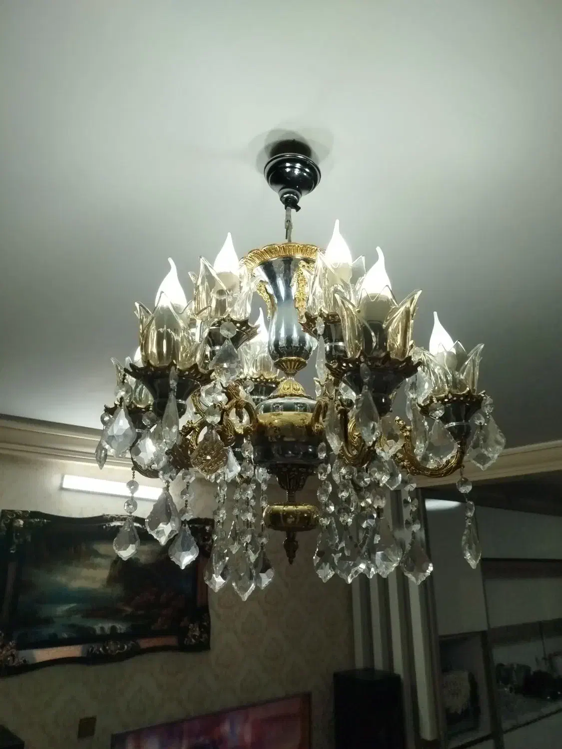 لوستر ۱۲شعله|لوستر و چراغ آویز|اراک, |دیوار