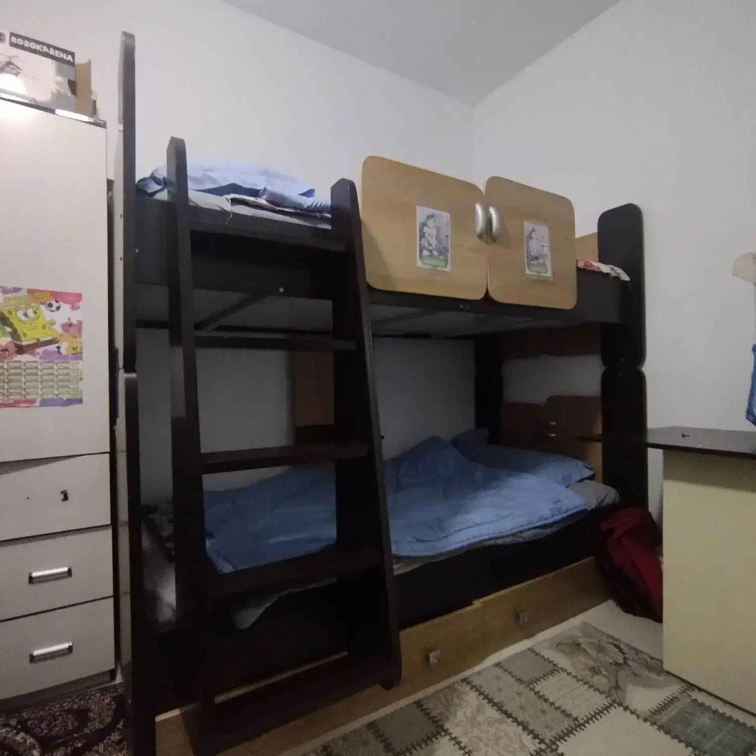 تخت خواب دو طبقه|تخت و سرویس خواب|قرچک, میرزائی شمالی|دیوار