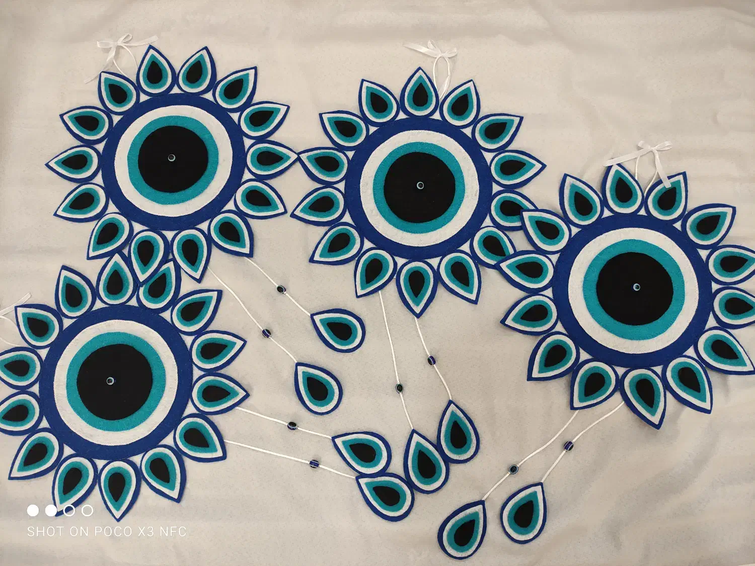 چشم نظر نمدی|صنایع دستی و سایر لوازم تزئینی|بندر ترکمن, |دیوار