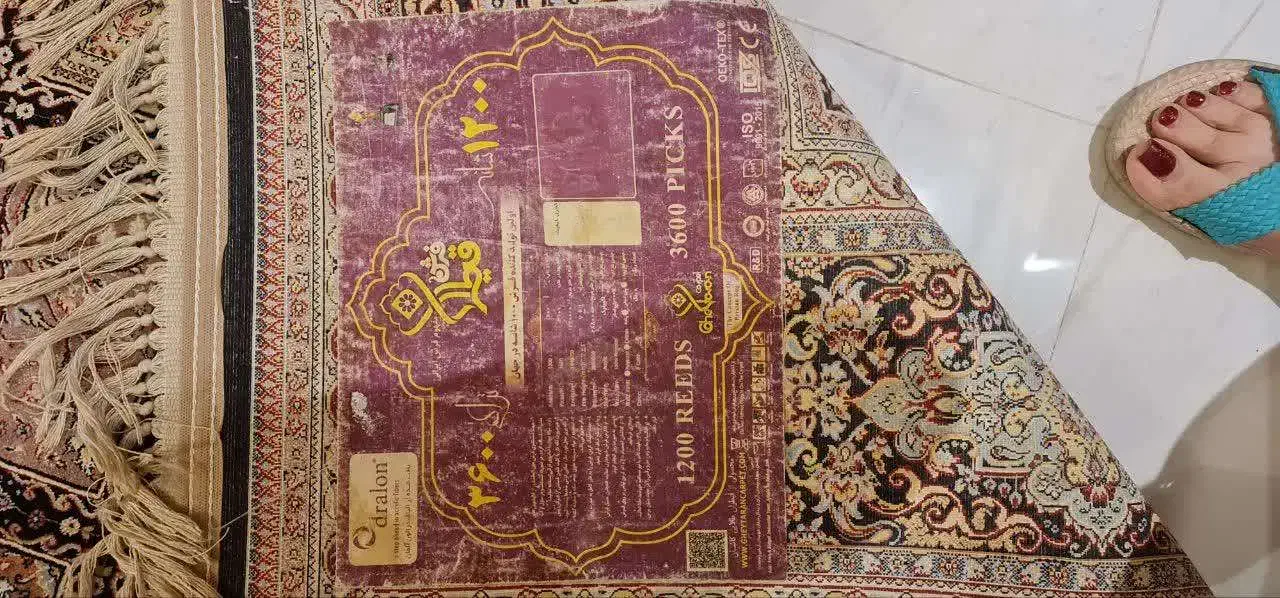 فرش ماشینی ۱۲۰۰شانه با تراکم ۳۶۰۰|فرش|رودهن, |دیوار