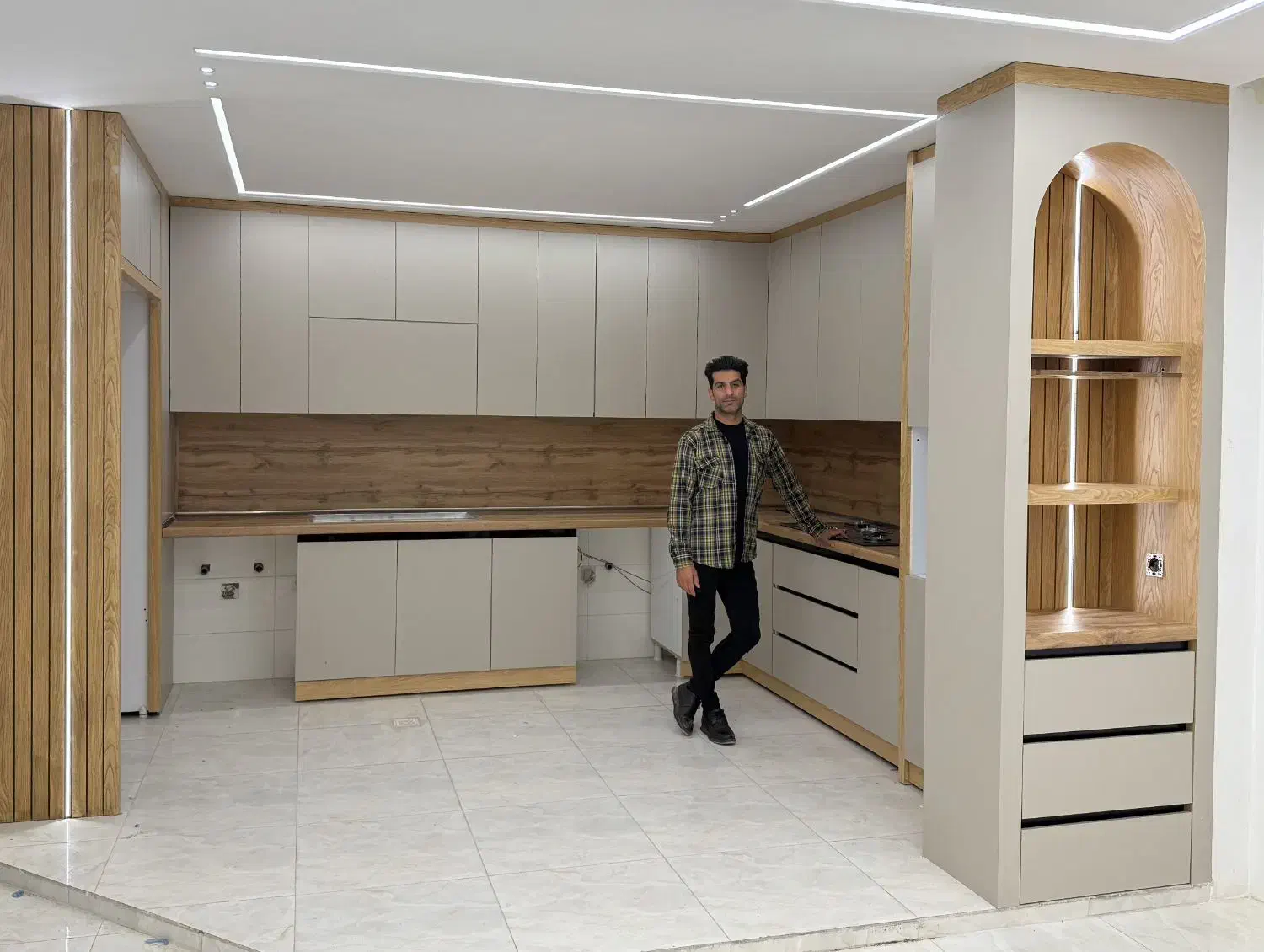 چوب و MDFپاسارگاد چالشتر|کتابخانه، شلف، قفسههای دیواری|شهرکرد, |دیوار