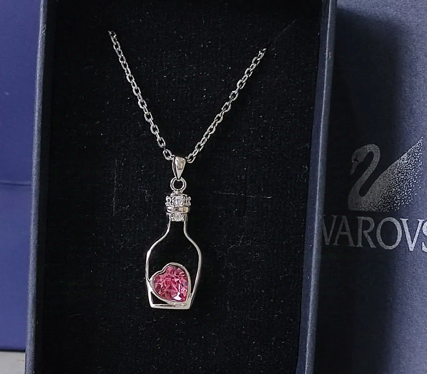 گردنبند نقره سوارسکی کادوئی swarovski 9 2 5|جواهرات|تهران, سازمان برنامه شمالی|دیوار