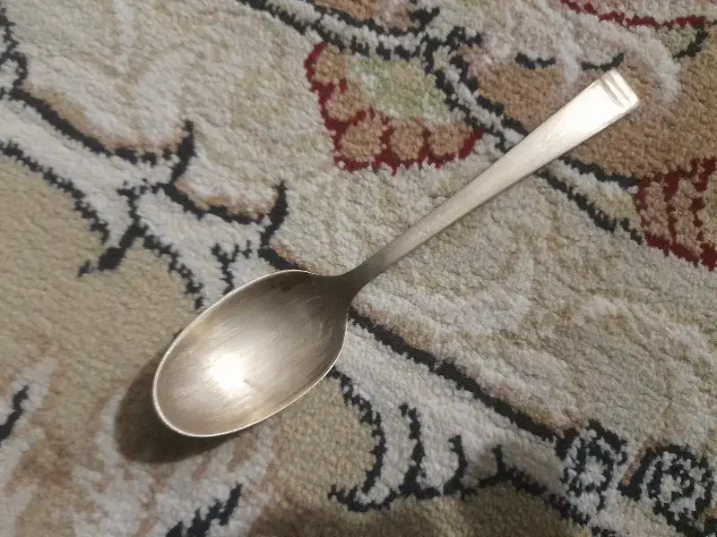 قاشق آنتیک نقره|کلکسیون اشیاء عتیقه|محمدشهر, جعفرآباد|دیوار