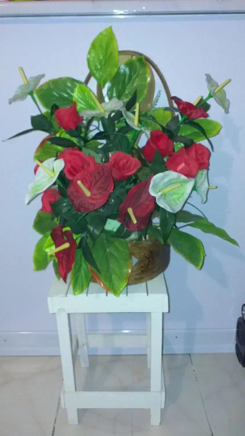 سبد گل مصنوعی نو  و باکس گل سایز یزرگ|گل مصنوعی|کرج, شهرک شهرداری|دیوار