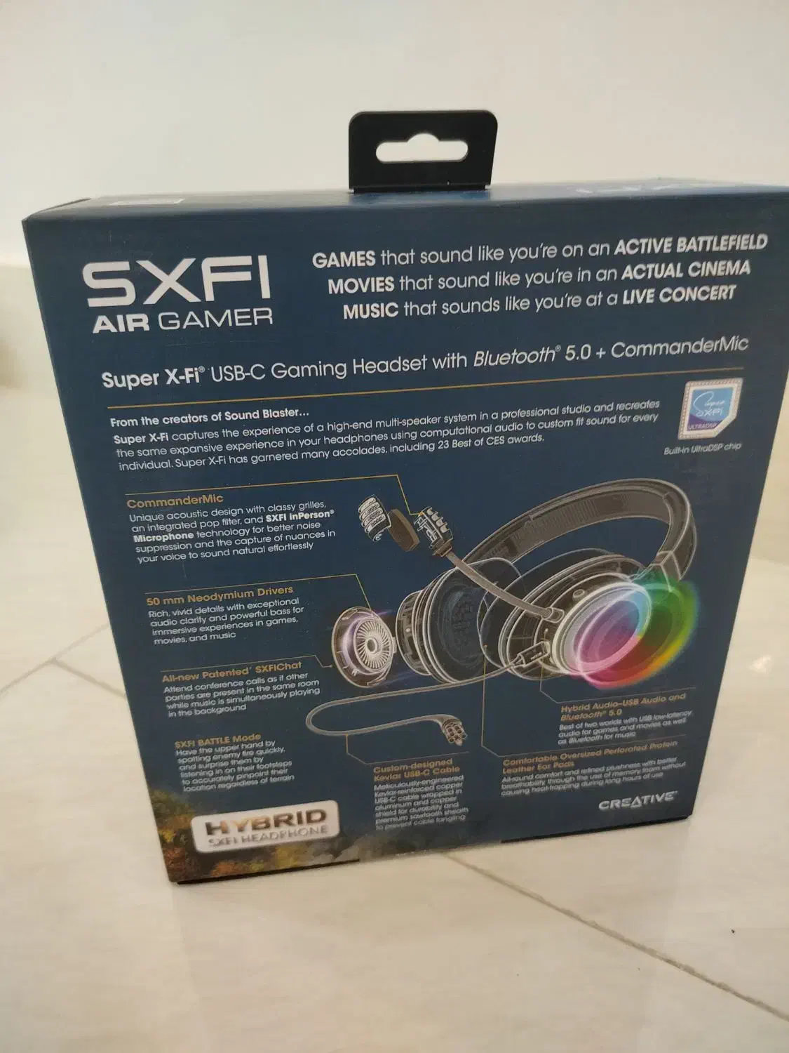 هدست گیمینگ بی سیم کریتیو مدلSXFI پلمپ با گارانتی|قطعات و لوازم جانبی رایانه|تهران, آرژانتین|دیوار