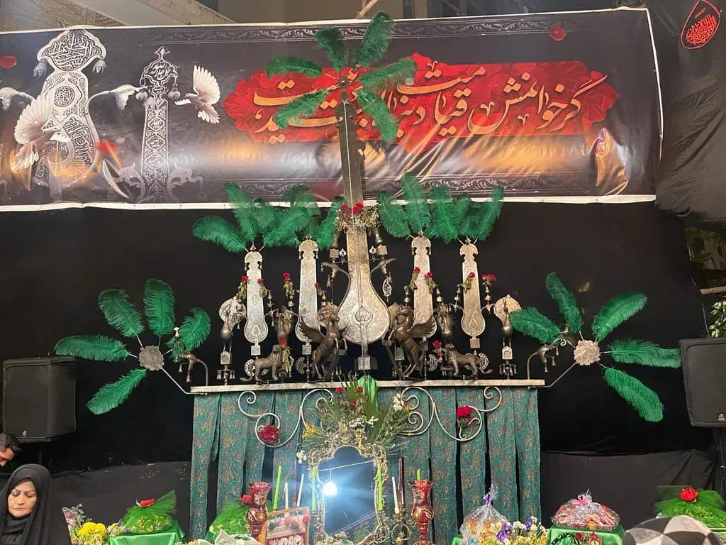 علم چوب بلند پنج تیغ کار استاد محمد جوادی|کلکسیون اشیاء عتیقه|تهران, تهرانسر مرکزی|دیوار