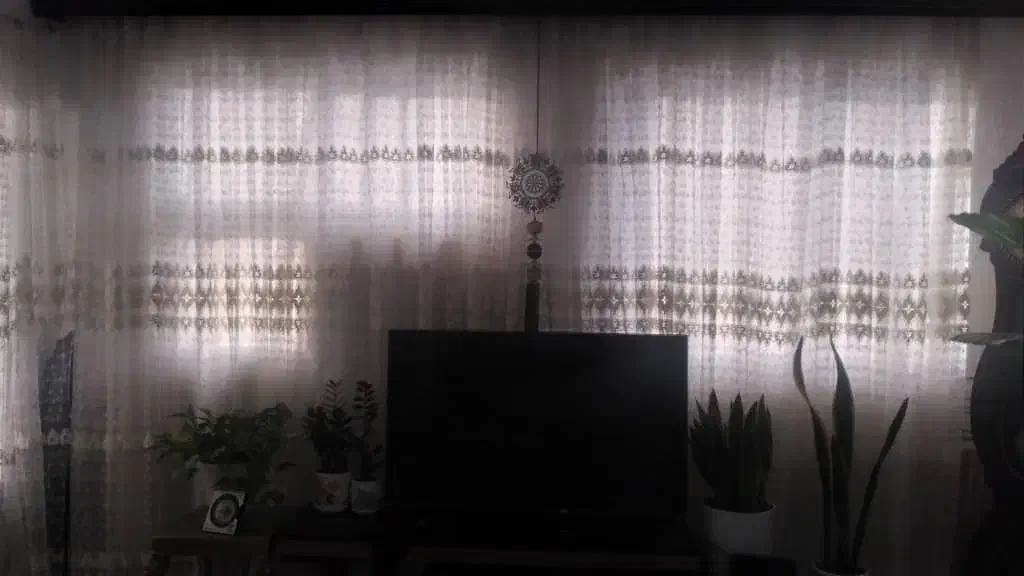 پرده پذیرایی مناسب پنجره ۴متری که ۱۲متر پارچه هست|پرده، رانر، رومیزی|علیآباد کتول, |دیوار