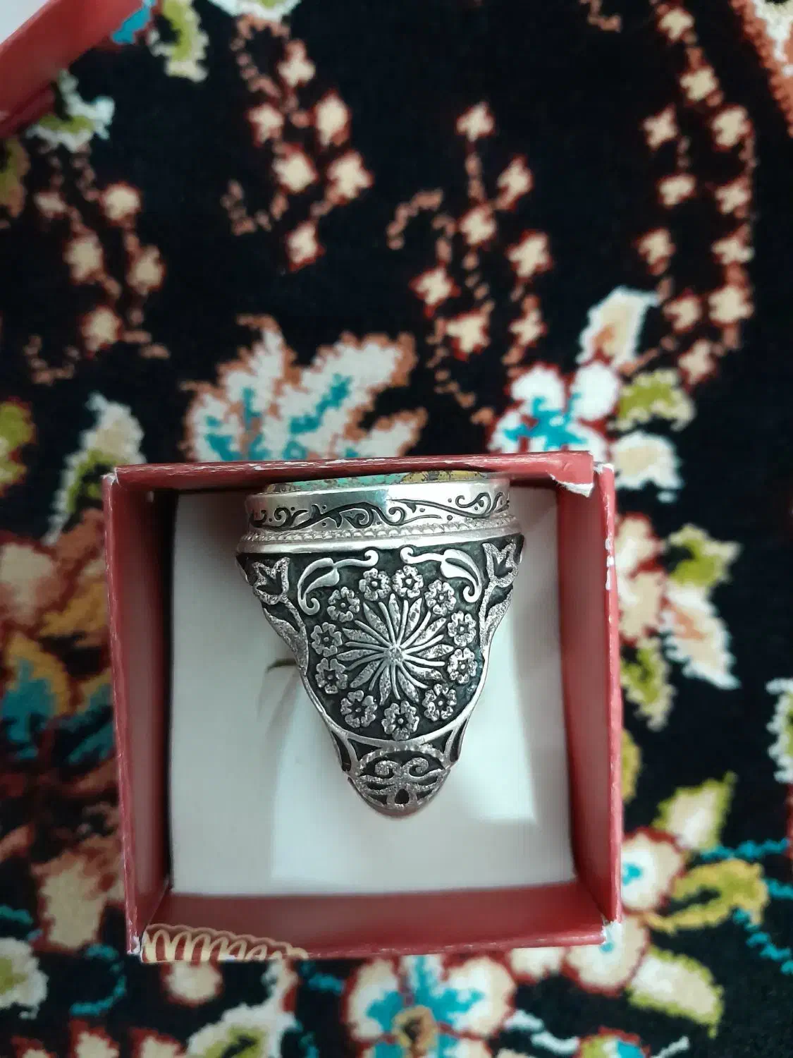 انگشتر نقره فیروزه نیشابور|جواهرات|بروجرد, |دیوار