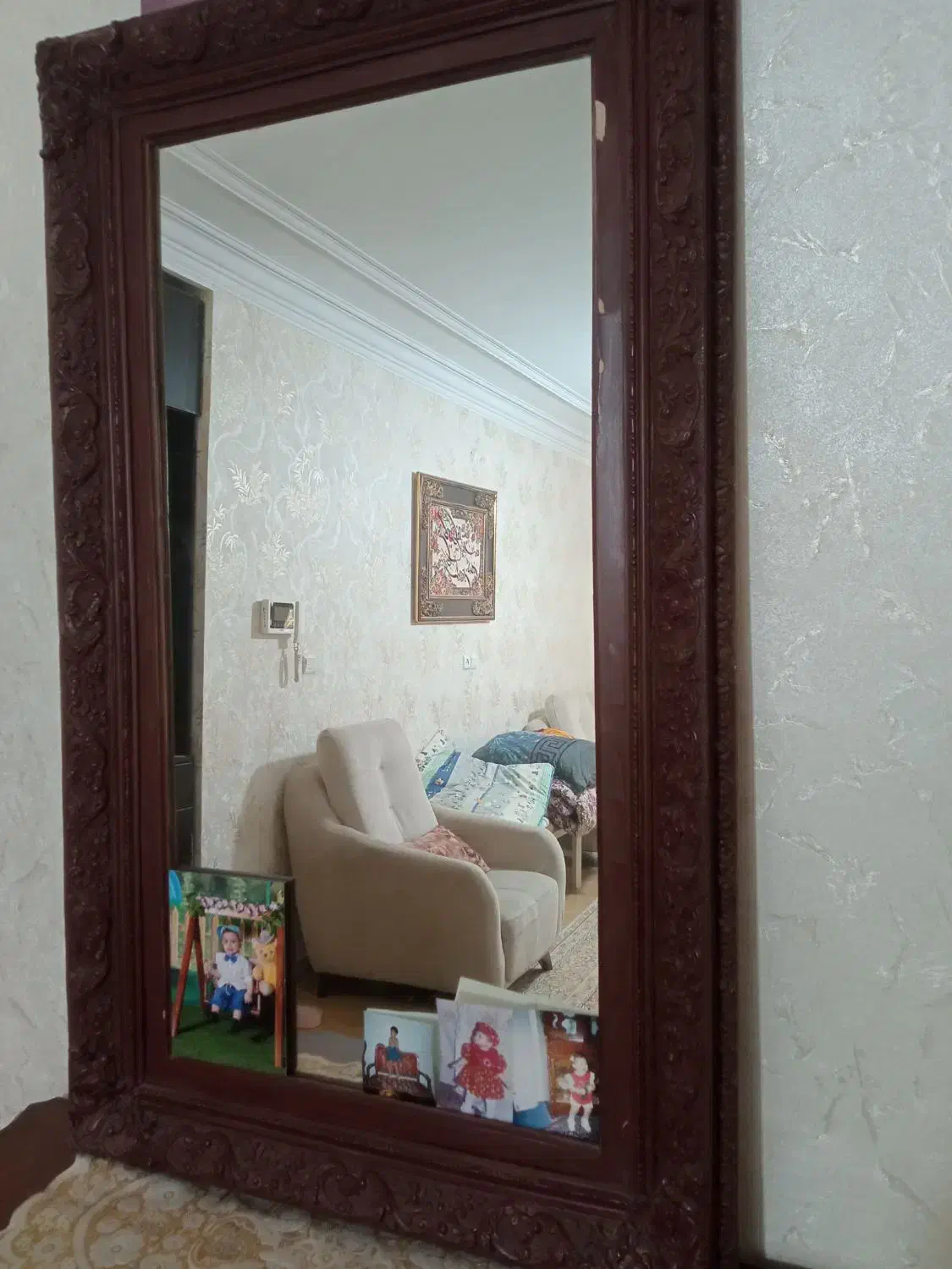 آینه خیلی قدیمی دور چوب|آینه|کرج, عظیمیه|دیوار