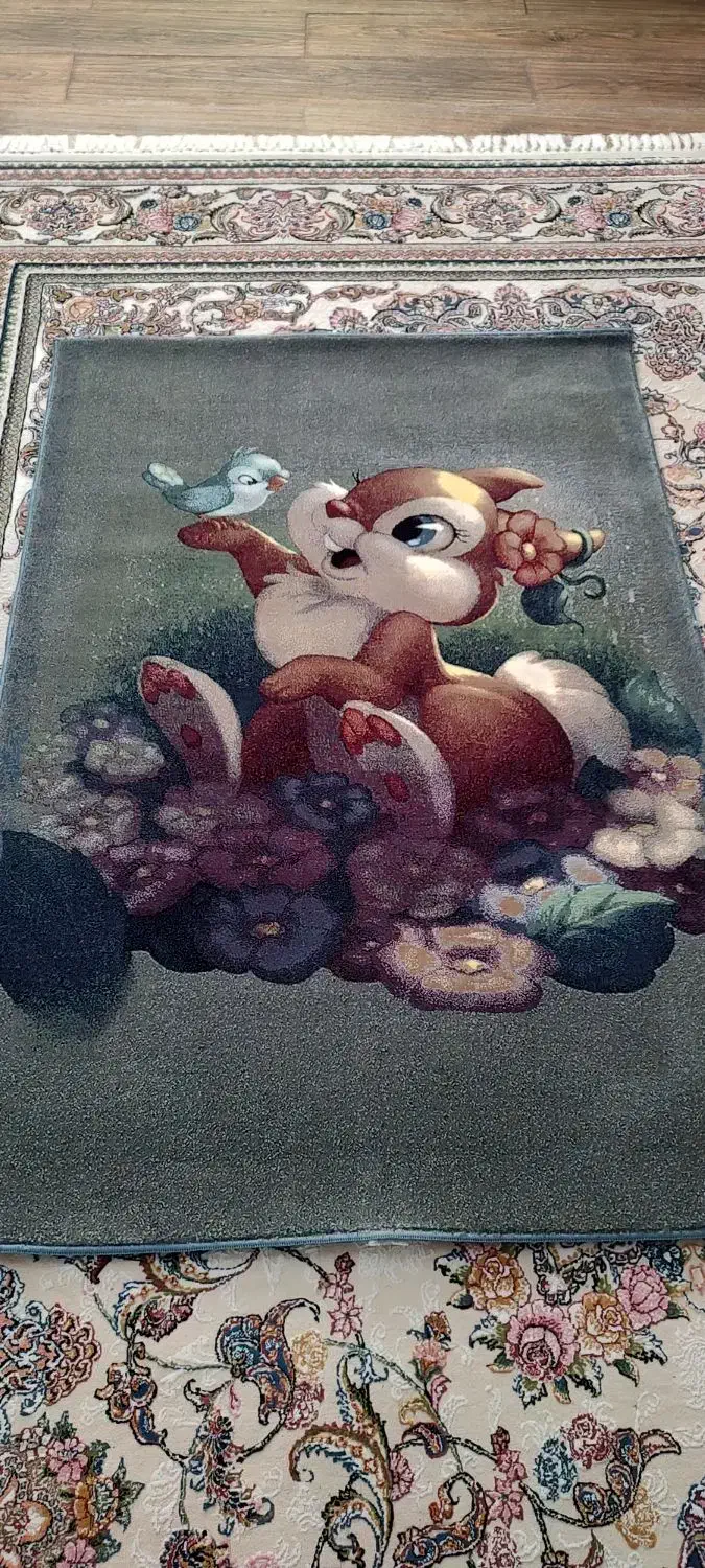 قالیچه ی عروسکی یک متر و نیم|گلیم، جاجیم، گبه|لنگرود, |دیوار