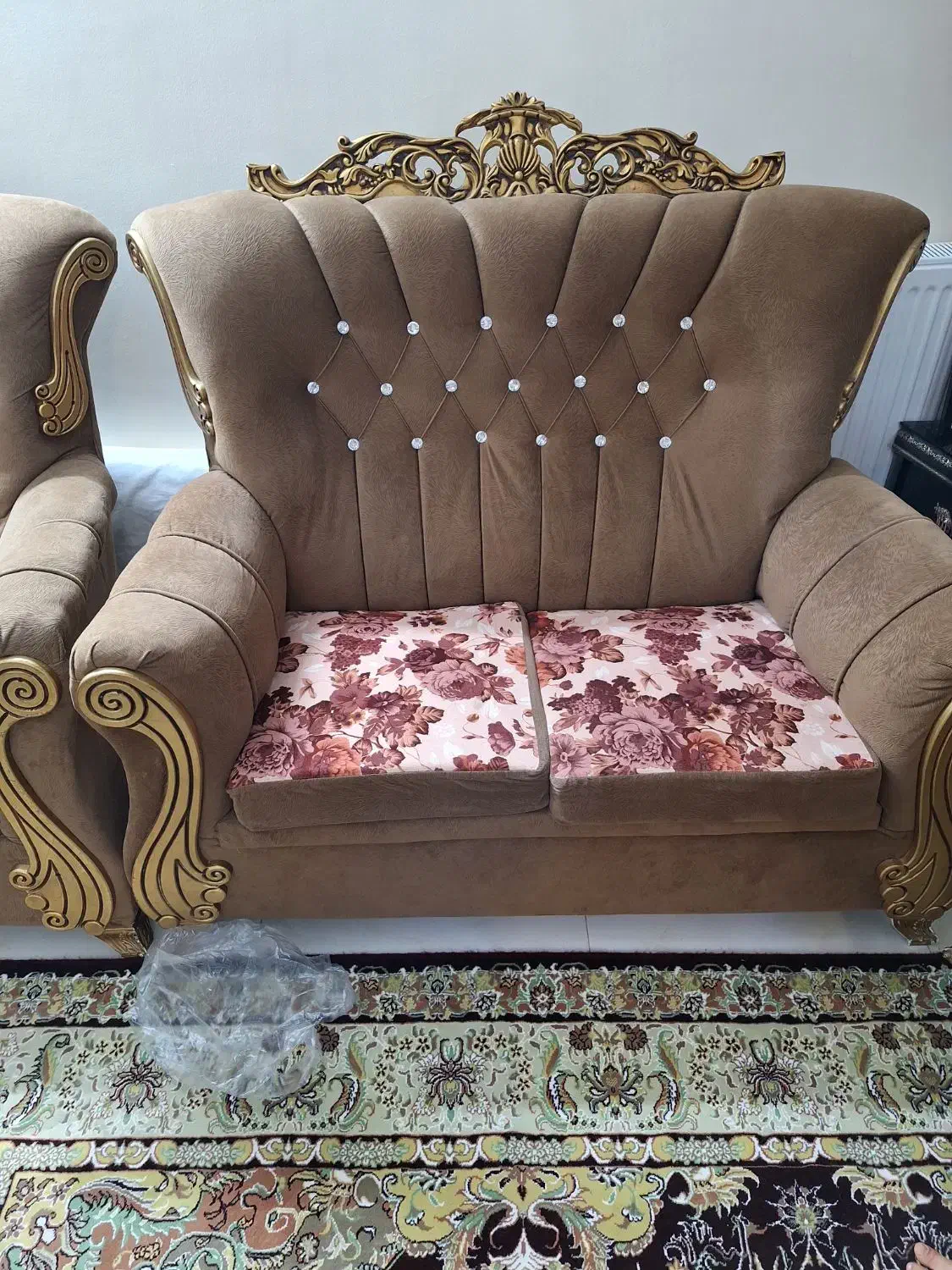 فروش مبل 9نفره نیمه سلطنتی|مبلمان خانگی و میز عسلی|پرند, فاز ۶|دیوار