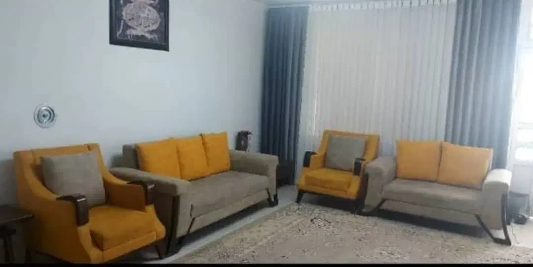 فروش مبل ۷ نفره با جلو مبلی و عسلی|مبلمان خانگی و میز عسلی|فیروزآباد (فارس), |دیوار