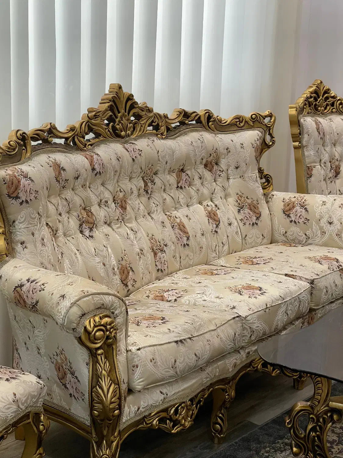 فروش مبل سلطنتی با بهترین نوع چوب درحدنو|مبلمان خانگی و میز عسلی|قائمشهر, |دیوار