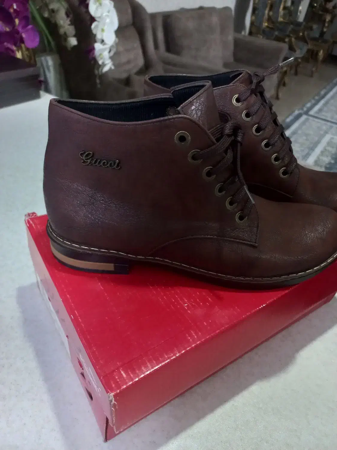 نیم بوت چرم قهوهای  سایز ۳۹|کیف، کفش، کمربند|اصفهان, بهارستان (مخابرات)|دیوار