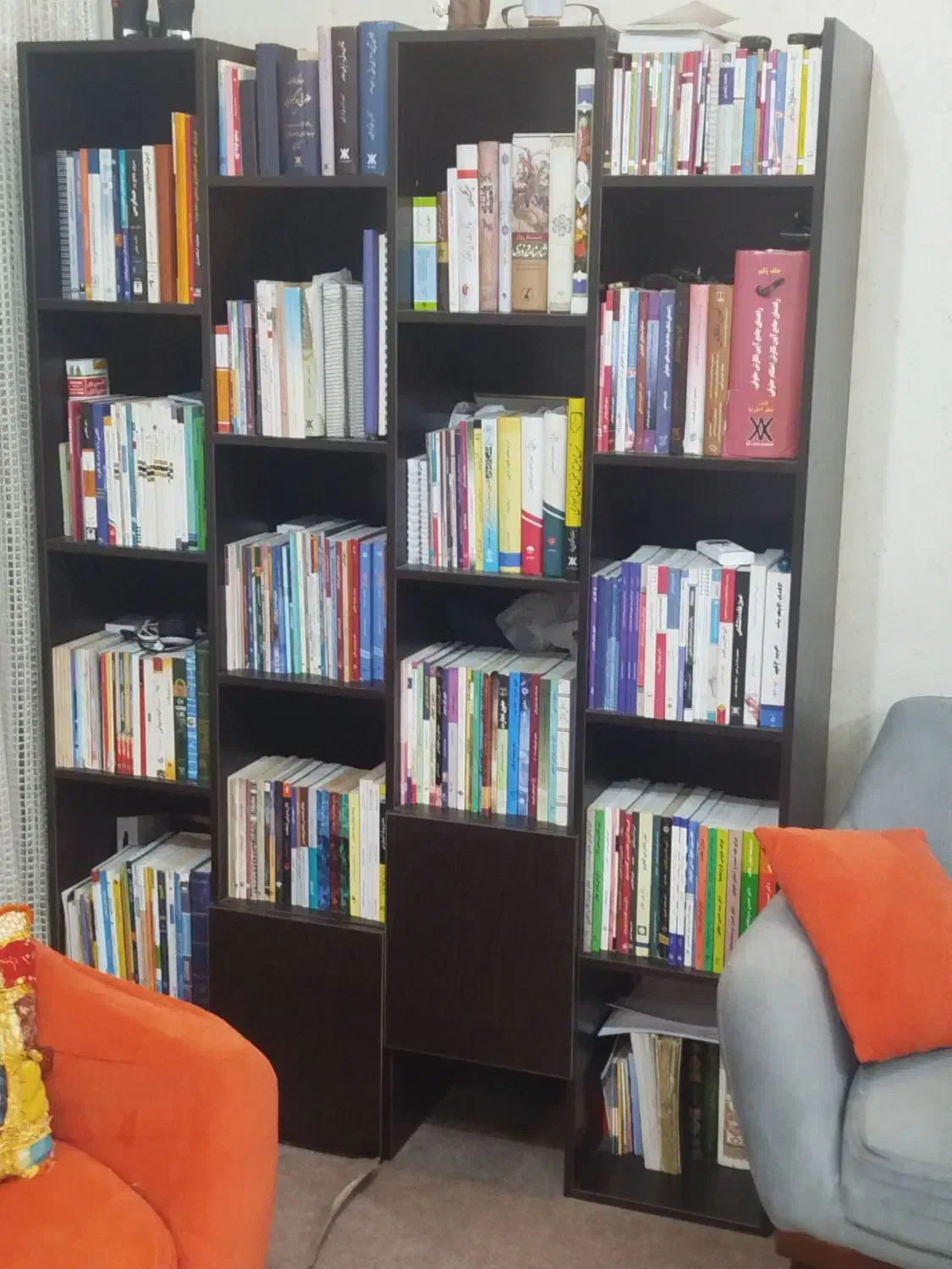 کتابخانه mdf اصل نه نئوپان بسیار محکم  ۱۸۰×۱۲۷×۳۵|کتابخانه، شلف، قفسه‌های دیواری|دزفول, |دیوار