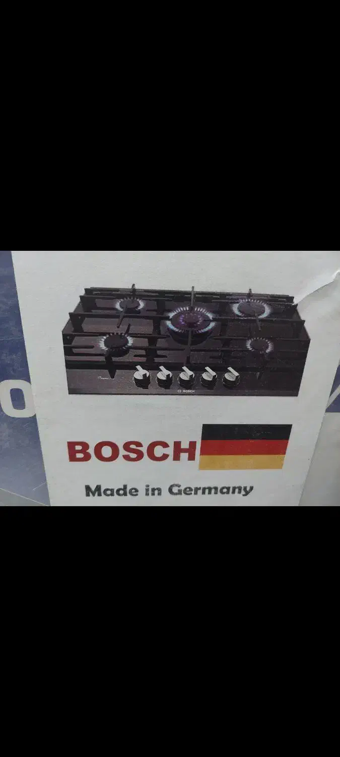 گاز صفحه ای/ ۵ شعله/ نو/ مارک بوش آلمان|اجاق گاز و لوازم برقی پخت‌وپز|شیراز, شهرک گلدشت حافظ‎|دیوار