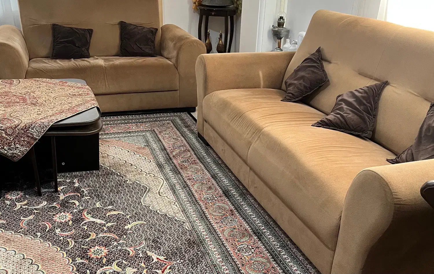 مبل هفت نفره ترک کامل سالم|مبلمان خانگی و میز عسلی|املش, |دیوار