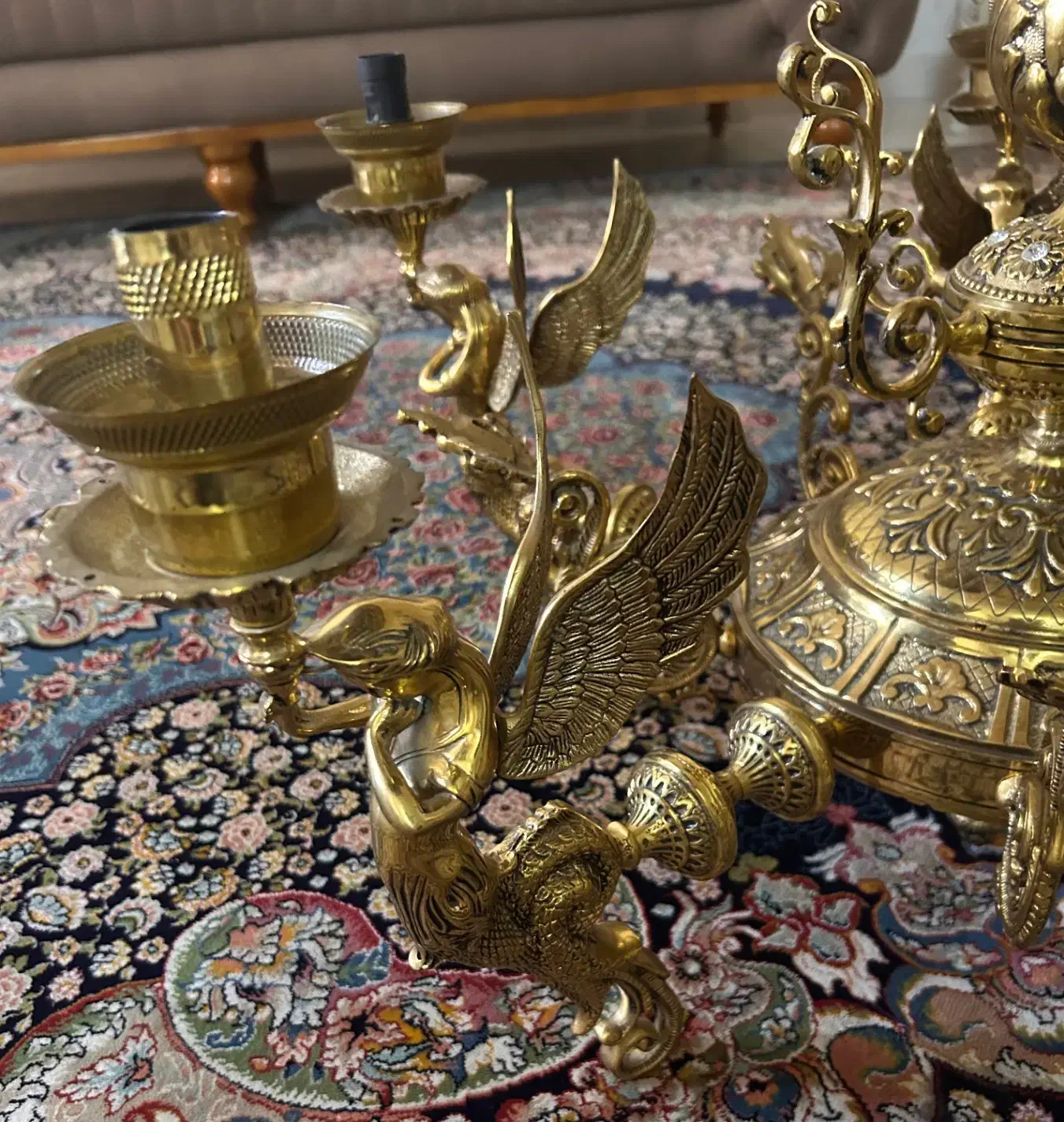 لوستر برنز|لوستر و چراغ آویز|قم, پردیسان|دیوار