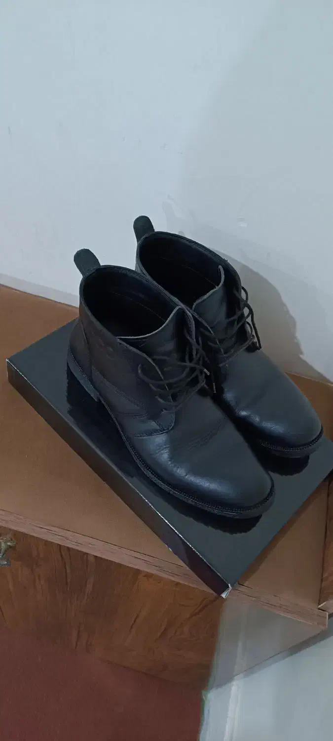 نیم بوت چرم ecco سایز ۴۰|کیف، کفش، کمربند|کرمانشاه, |دیوار