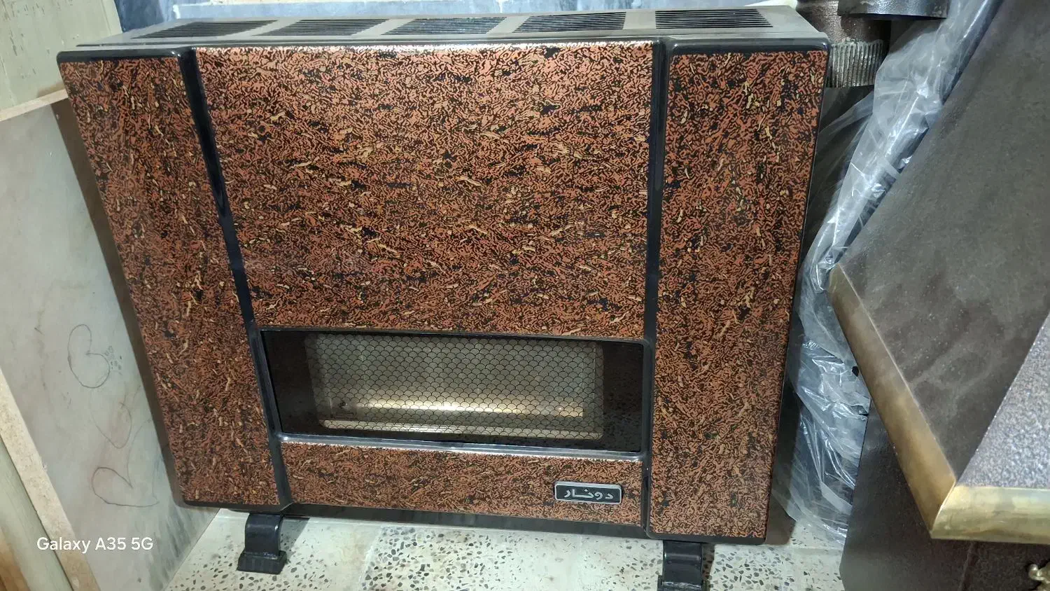 بخاری گازی شومینه ومعمولی|بخاری، هیتر، شومینه|ایلام, |دیوار