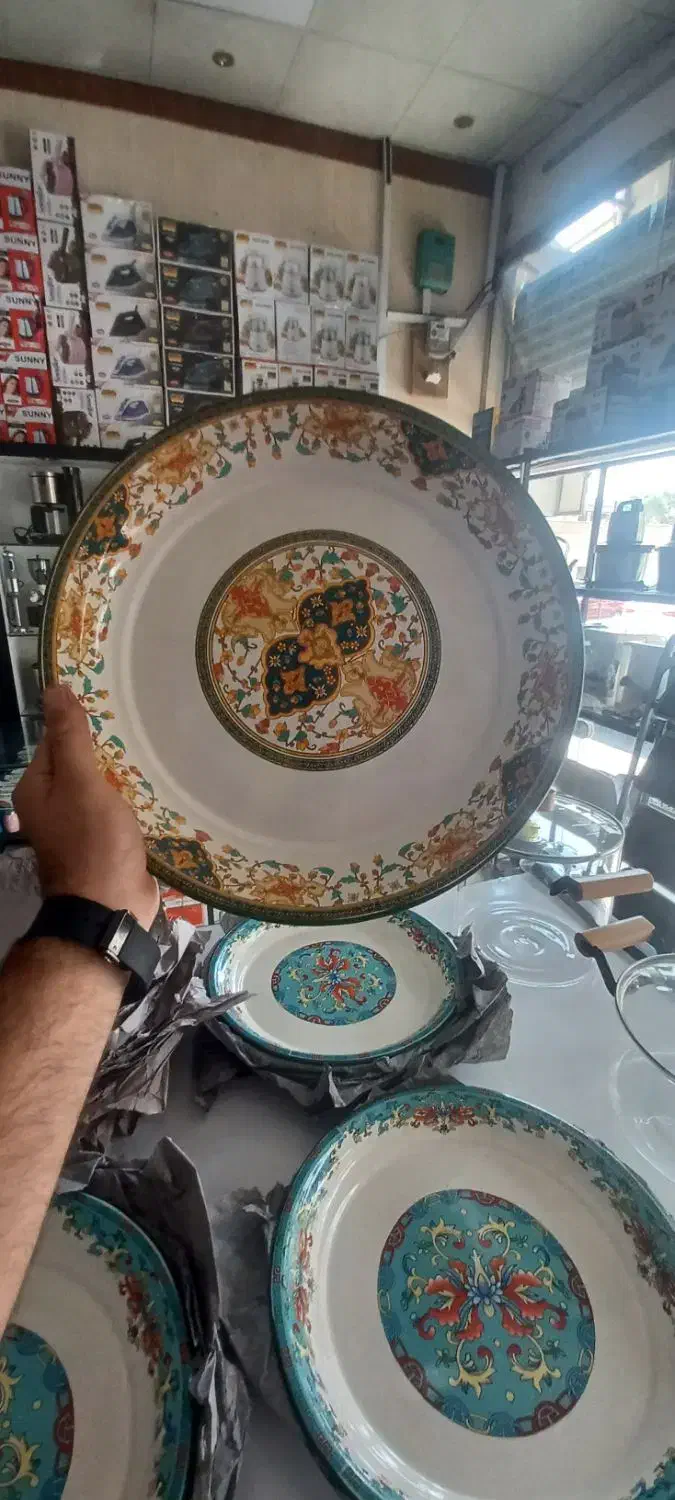 دیس وارداتی لعابی|ظروف سرو و پذیرایی|کرج, مصباح|دیوار