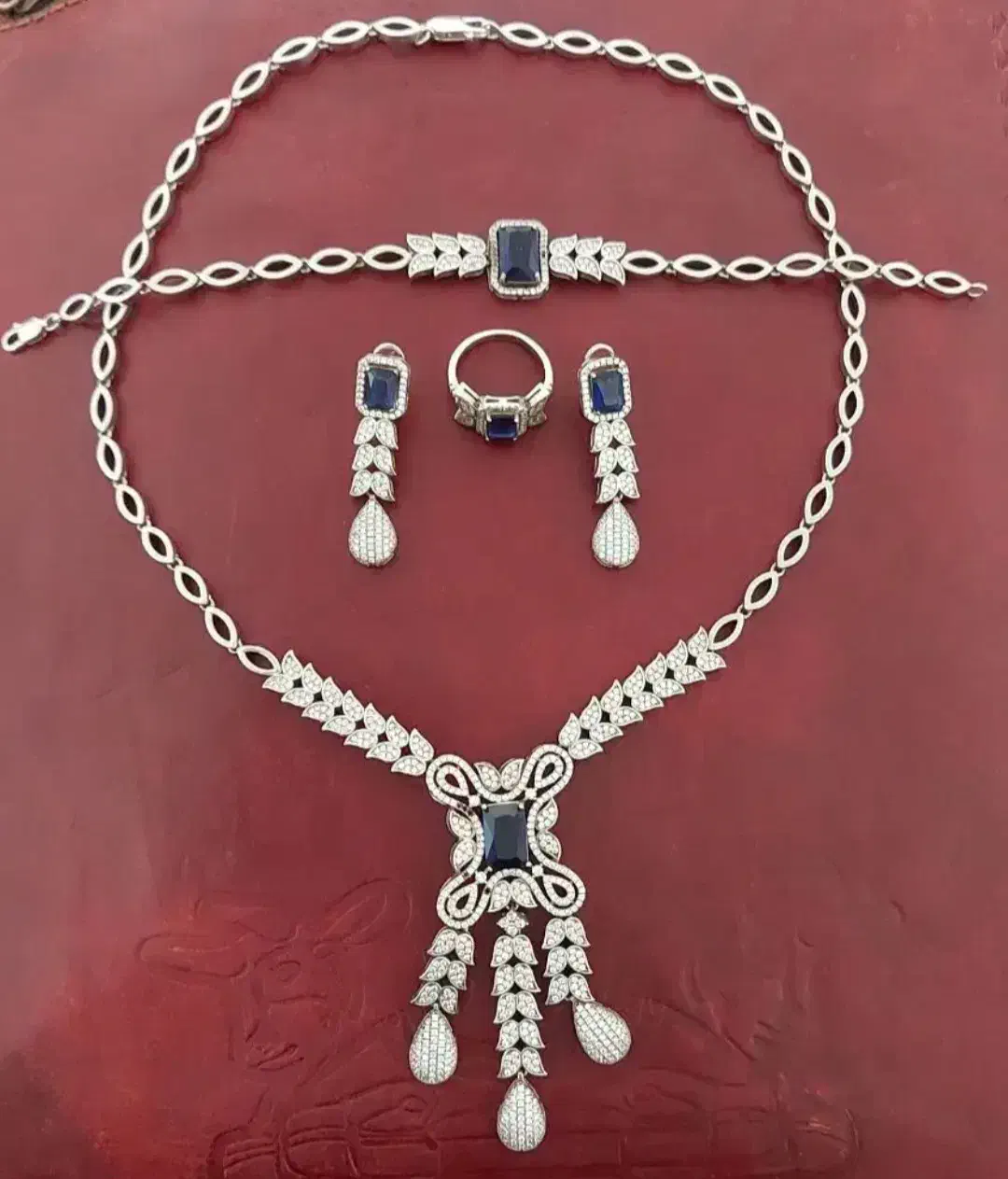 سرویس نقره یاقوت کبود، انگشتر نقره|جواهرات|فردیس, فردیس|دیوار