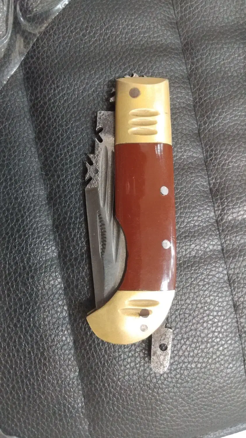 چاقو دنده ای ۶ دنده فولاد فنر|کوهنوردی و کمپینگ|برازجان, |دیوار