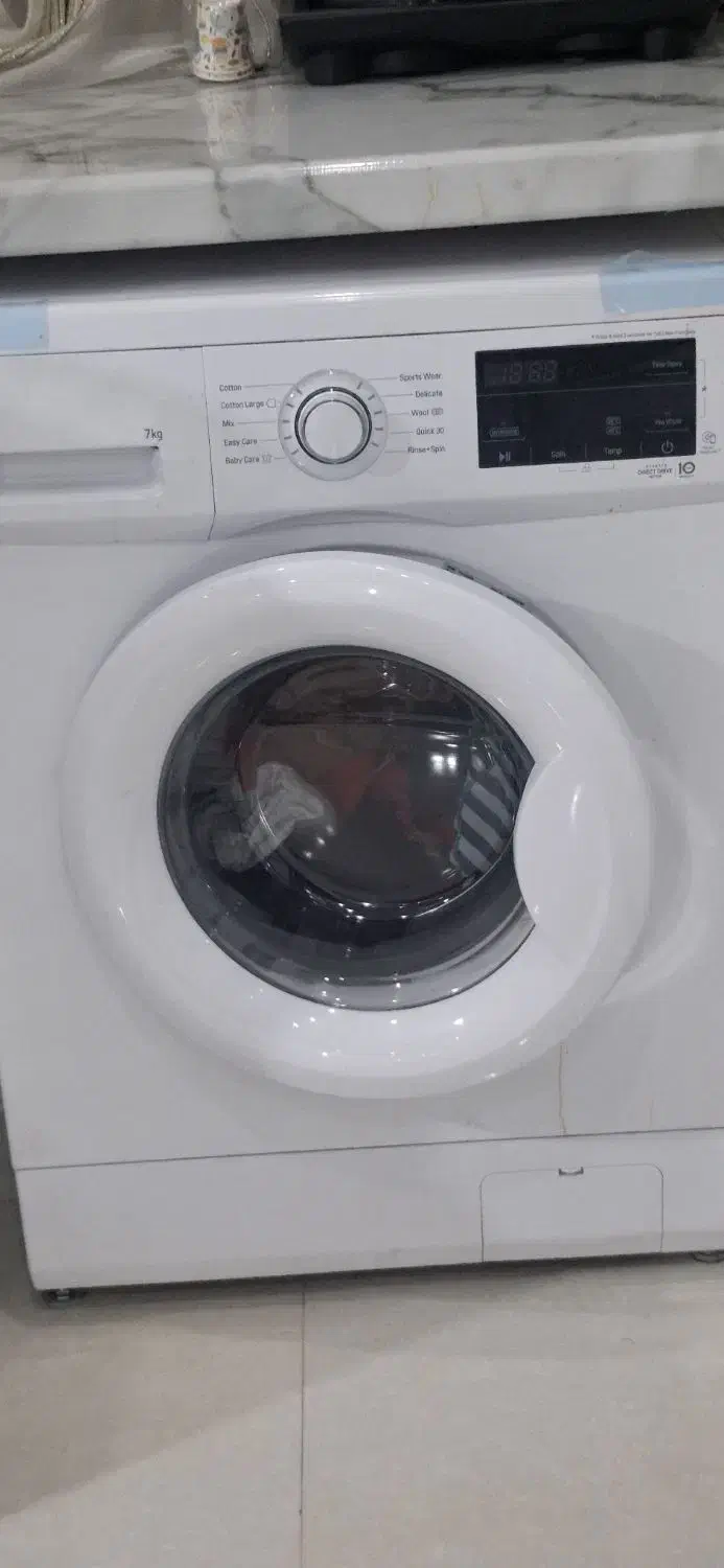 لباسشویی ال جی 7 کیلویی|ماشین لباسشویی و خشک‌کن لباس|پرند, فاز ۱|دیوار