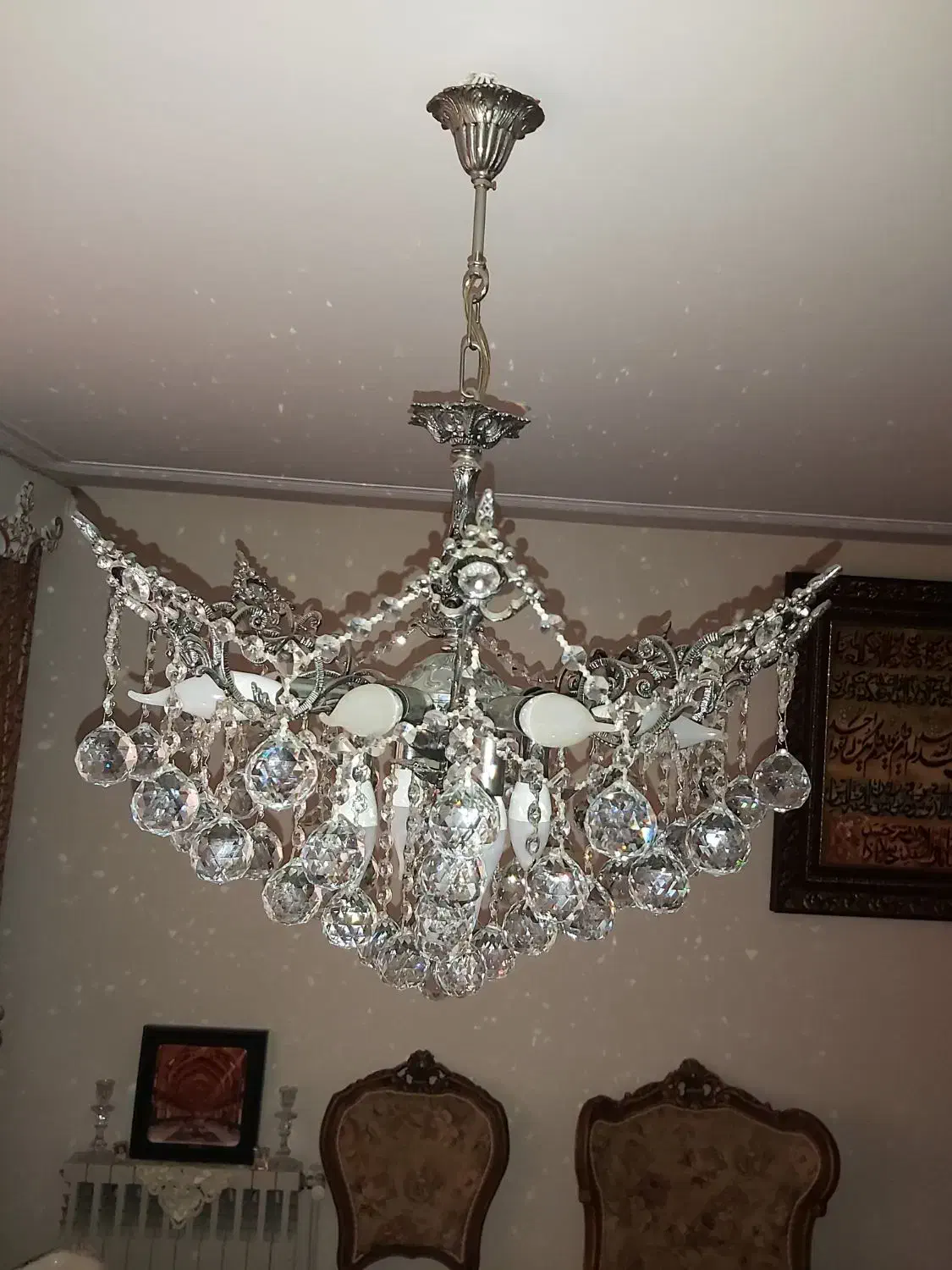 لوستر کریستال|لوستر و چراغ آویز|تبریز, |دیوار