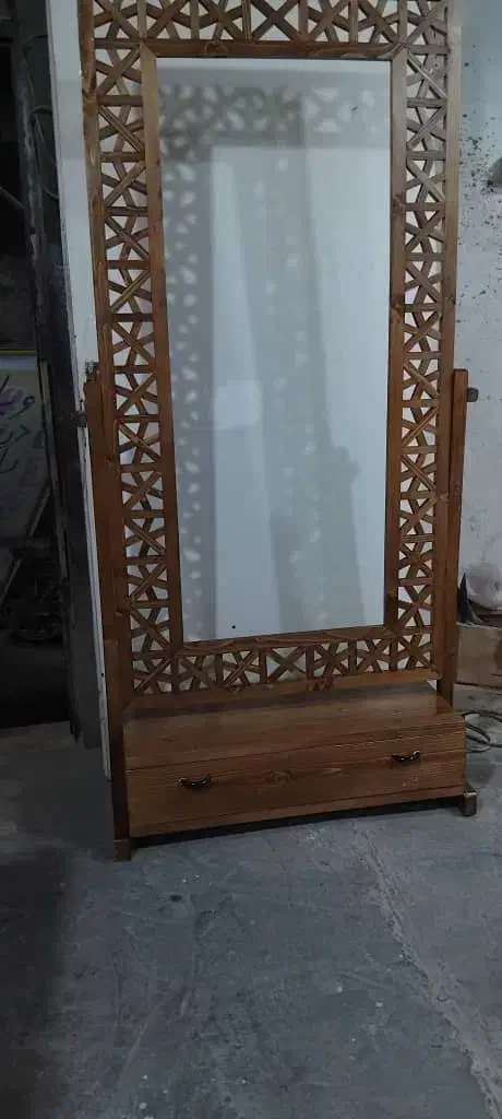 آینه چوب نراد کاردست|آینه|بندر انزلی, پیل علی باغ|دیوار