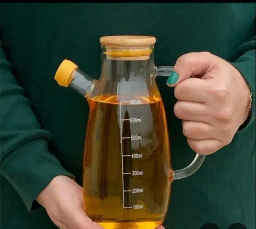 روغن ریز یا آبلیمو خوری پیرکس با درب بامبو|عمدهفروشی|خورموج, |دیوار