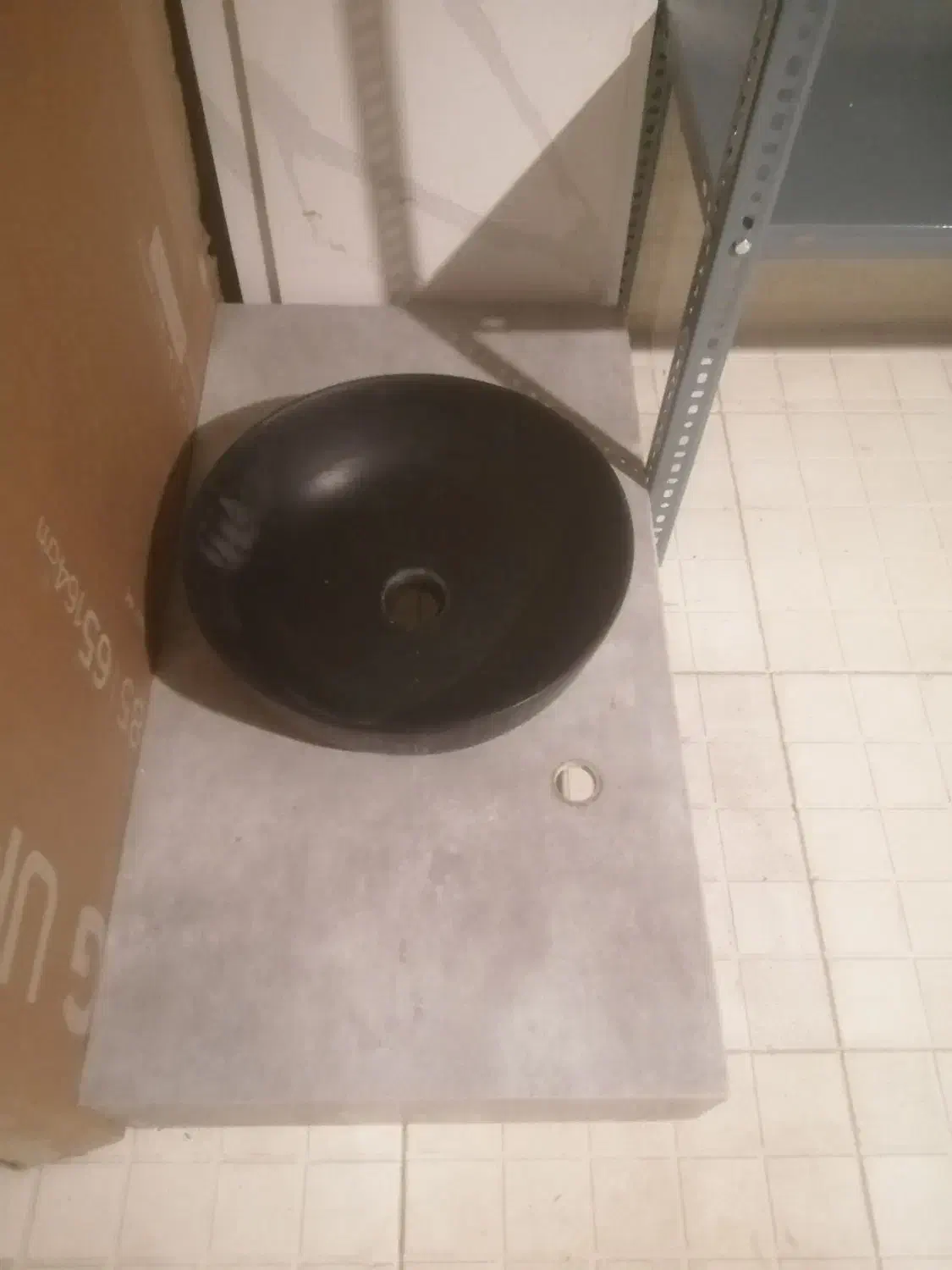 فروش قاب سنگ سرامیک همراه با روشویی گرد|مصالح و تجهیزات ساختمان|شیراز, ابیوردی|دیوار