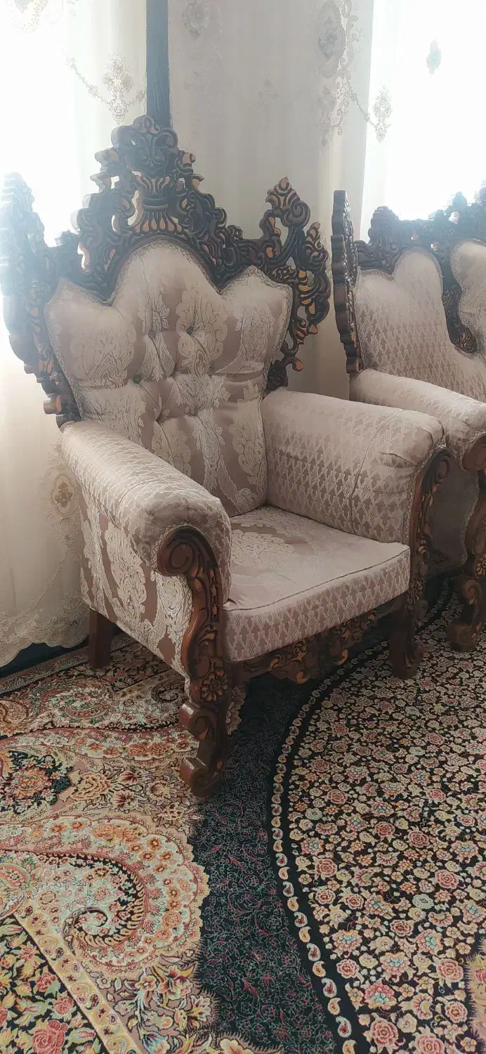 مبل سلطنتی شیک|مبلمان خانگی و میز عسلی|کبودرآهنگ, |دیوار