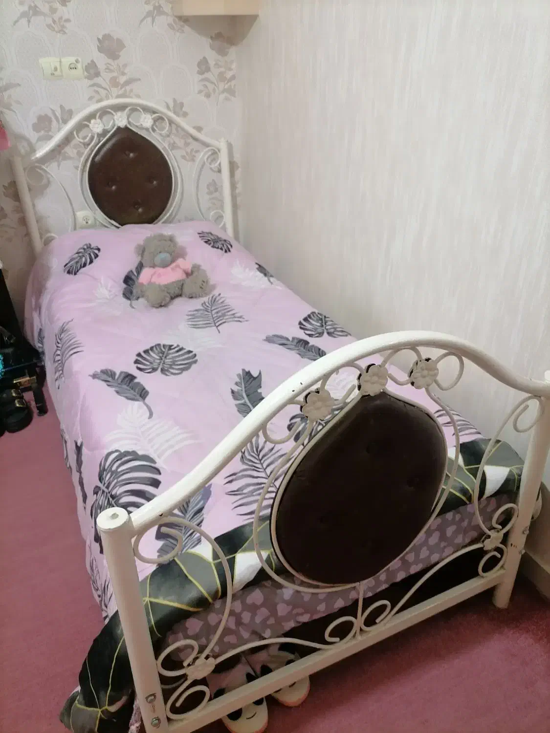 تخت یک نفره فر فروژه|تخت و سرویس خواب|مشهد, سرافرازان|دیوار