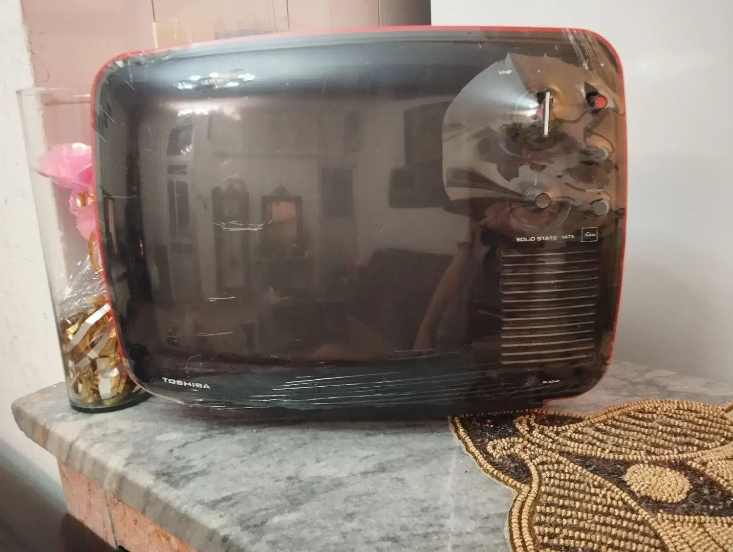 تلویزیون‌ قدیمی توشیبا|تلویزیون و پروژکتور|اردبیل, |دیوار