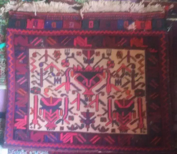 دو عدد قالی افشاز قیمت مناسب|فرش|کرمان, |دیوار