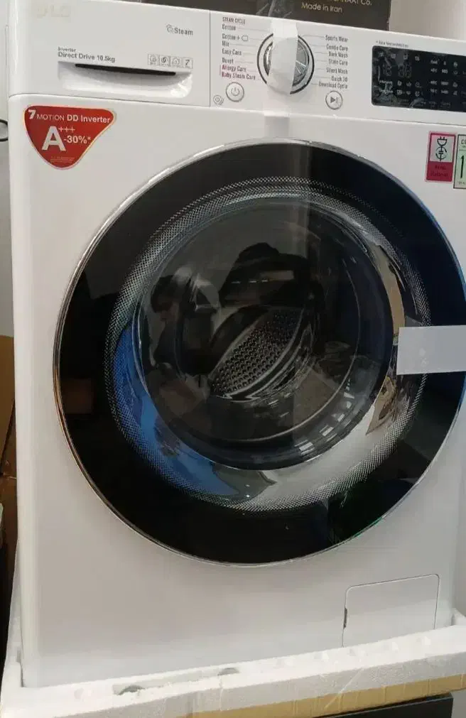 لباسشویی ال جی رنگ سفید|ماشین لباسشویی و خشککن لباس|شیراز, شریفآباد|دیوار