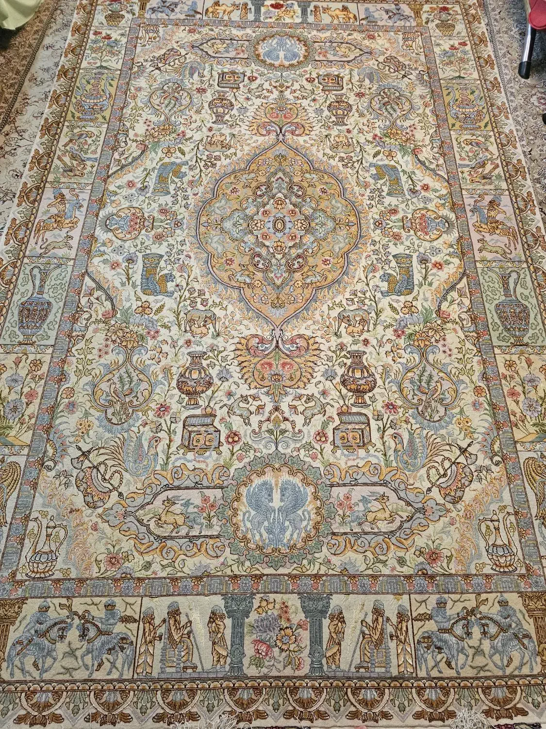 فرش دستباف ابریشم 55رج نامی|فرش|تهران, فردوس|دیوار